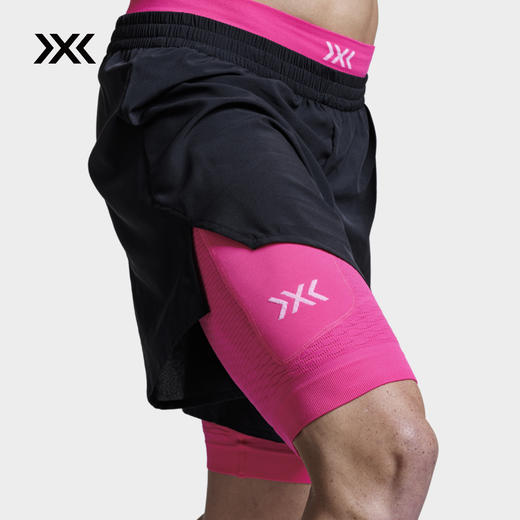 X-BIONIC 效能(二合一)男士运动短裤 抑菌速干户外越野跑短 R520S25M 商品图3
