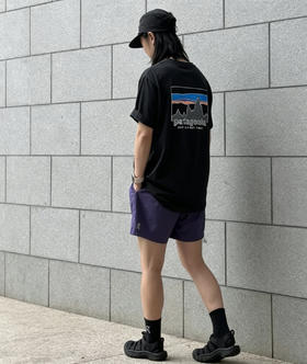 PATA 山脉印花情侣款短袖T恤TX707