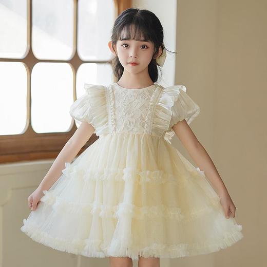 女童泡泡袖公主裙夏季新款女孩生日礼服裙子洋气儿童连衣裙100-140★娃娃优选 商品图1