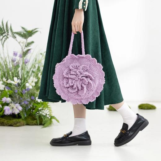 苏苏姐家醉芙蓉包包手工diy编织烁光空心棉钩针材料包毛线团 商品图1