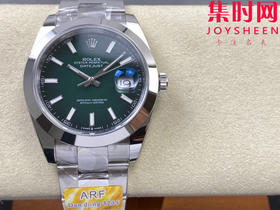 ARF劳力士日志型41mm 渐变绿 烟熏绿 丹东3235一体机 三珠带 板带 904L钢 男士腕表