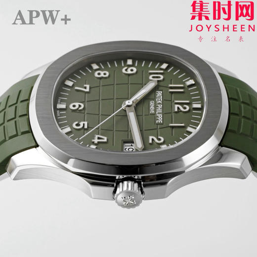 APW百达翡丽AQUANAUT系列5168G 配重手雷 手雷游艇蓝 牛油果绿5168G 男士腕表 表径42.2mm 丹东Cal.330一体机 一步到位 无需改装 商品图4