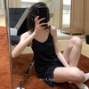 【盒装】女士薄款吊带短裤睡衣套装面性感冰凉丝滑带胸垫纯欲夏季【锦纶+氨纶面料】L-2XL 商品缩略图2