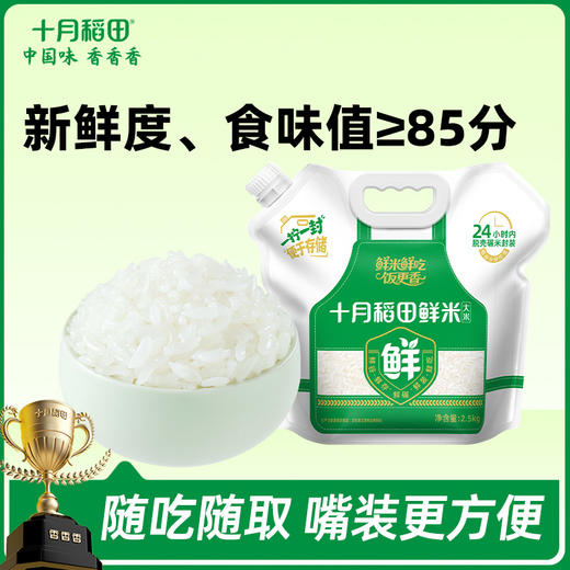 当季新米！【胖东来同款】十月稻田鲜米5斤 商品图0