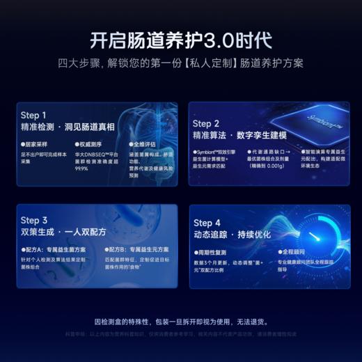 GF【健康方案】【益人益方】精准检测+「个性化益生菌&益生元」产品干预+国家营养师1对1指导；私人定制您的全闭环精准肠道养护方案！ 商品图2