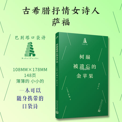 巴别塔口袋诗第二辑（共5册）树巅被遗忘的金苹果 坐在你身边看云等 商品图1