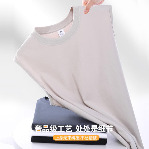 【3件特惠装 230g纯棉 简约经典】男女同款无袖背心坎肩3件（注:此商品三件起拍，单拍不发， 请将商品分别加入购物车一并结算） 商品图7