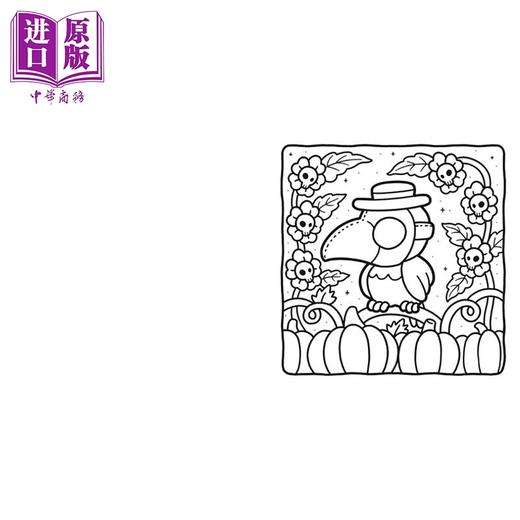 预售 【中商原版】诡趣萌物 成人与儿童涂色书 Spooky Cutie Coloring Book for Adults and Kids 英文原版  Coco Wyo 商品图3