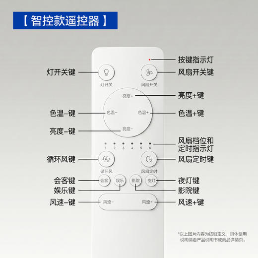 【配件特价】欧普隐形风扇灯遥控器[建议在客服引导下购买] 商品图2
