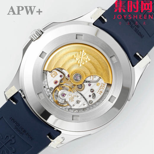 APW百达翡丽AQUANAUT系列5168G 配重手雷 手雷游艇蓝 牛油果绿5168G 男士腕表 表径42.2mm 丹东Cal.330一体机 一步到位 无需改装 商品图8