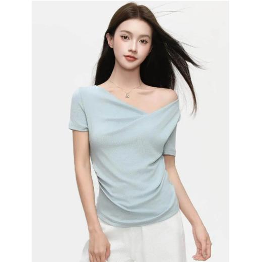 荡领不规则T恤1689★AVANN 商品图9