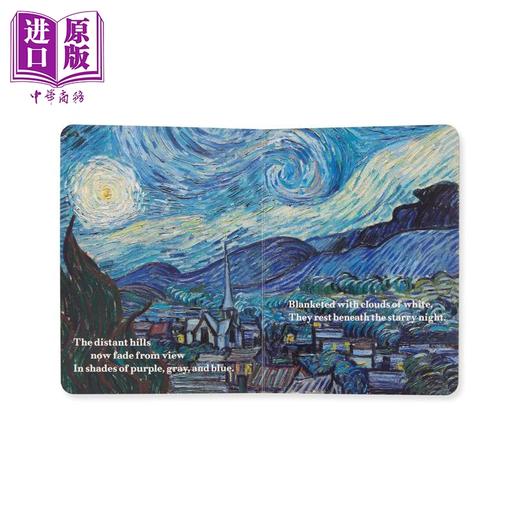【中商原版】走进梵高的星夜 Into the Starry Night 英文原版 0-4岁绘本 以梵高名画为灵感 韵律优美的睡前图画书 亲子纸板书 商品图4