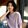 爆单3-7天发货！【浅紫亚麻天丝短袖衫】软 fufu 的松弛感谁穿谁温柔，紫色氛围感太绝 高级感拉满 商品缩略图2