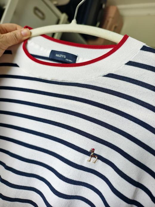 【哈吉s同款】1.5折！Hazzys哈吉s 夏季新品 罗纹撞色短袖 商品图4