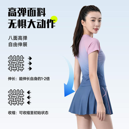 分体泳衣女两件套夏季新款学生游泳衣显瘦遮肚运动风女士泳衣套装 商品图3