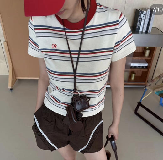 R*LLCALL正肩条纹短袖T恤060204 商品图6