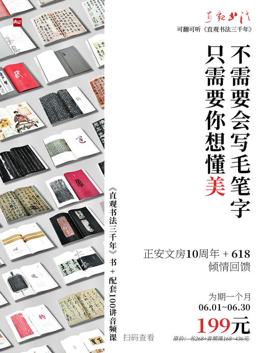《直观书法三千》+配套100讲音频  正安文房10周年倾情回馈 一本中国审美的入场券【预售至6月17日发货】 商品图3