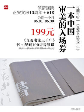 《直观书法三千》+配套100讲音频  正安文房10周年倾情回馈 一本中国审美的入场券【预售至6月17日发货】
