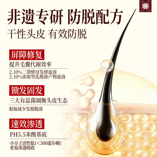 【特证防脱】长发小寨淘米水洗发水 固发防脱款/控油防脱款 400ml/瓶 赠：洗发水50ml*2支+稻米蛋白养发乳50ml*1支 商品图5