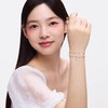 卡蒂罗KADER 幸运双重奏手链 合金材质 好运四叶草甜美气质双层星光点点圆珠小众原创设计感可调节拼接链 商品缩略图4