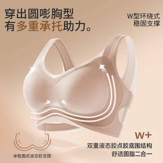 【晴氧--10A黄金桑蚕丝超薄果冻内衣】甄选黄金桑蚕丝+莫代尔高定面料，塑造矫正完美胸型，多维果冻条软支撑，自然隐形裸感无痕，聚拢提拉挺括，冰感透气轻薄，10A级舒适健康内衣 商品图7