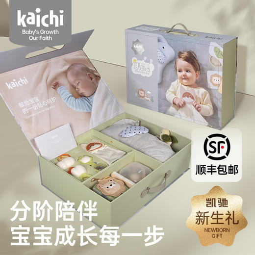 Kaichi凯驰 趴趴乐 宝宝趴玩成长套装 （9件套）婴儿安抚玩具满月礼0岁+ 商品图1