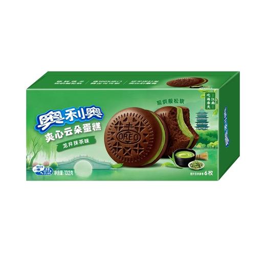 奥利奥132g龙井抹茶味夹心云朵蛋糕 商品图0