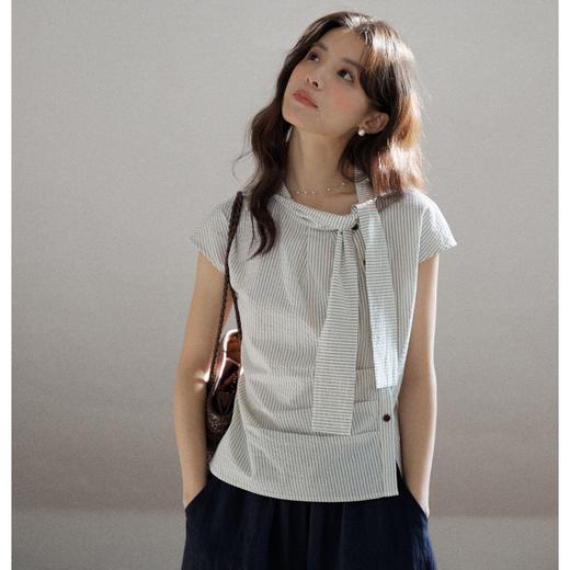 Avann飘带领条纹设计小衫Y9050★AVANN 商品图4