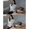 Avann飘带领条纹设计小衫Y9050★AVANN 商品缩略图3