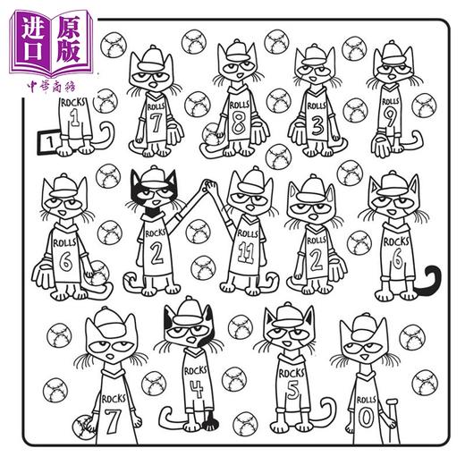 预售 【中商原版】皮特猫  酷炫舒适涂色  Pete the Cat  Cool and Cozy Coloring  英文原版  James Dean 商品图4