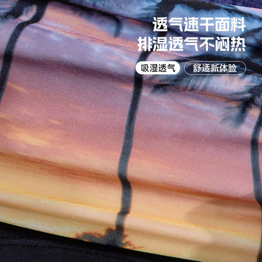 新款速干印花泳裤男紧身透气平角泳裤户外沙滩温泉游泳裤厂家直销 商品图2