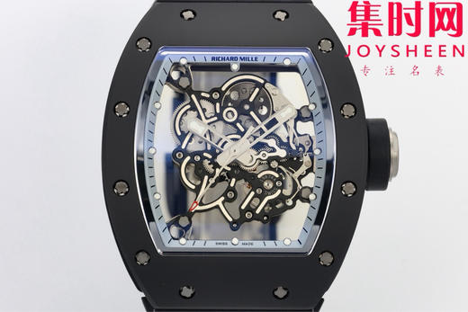 ZF理查德米勒RM055 RM55 V3版 一体机 黑陶瓷 男士腕表 运动腕表的硬核美学！ 商品图1