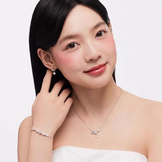 卡蒂罗KADER 璀璨星语项链 合金材质 星辰满钻闪耀浪漫轻奢设计可调节锁骨链 梦幻银河璀璨星星配饰 商品图3