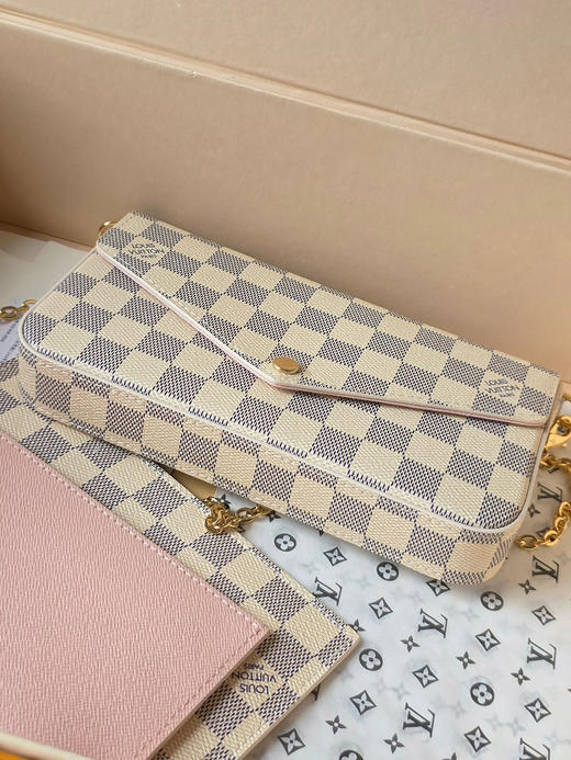 春夏特惠💰560 原单LV N63106 白格 三合一 女士包包 商品图7