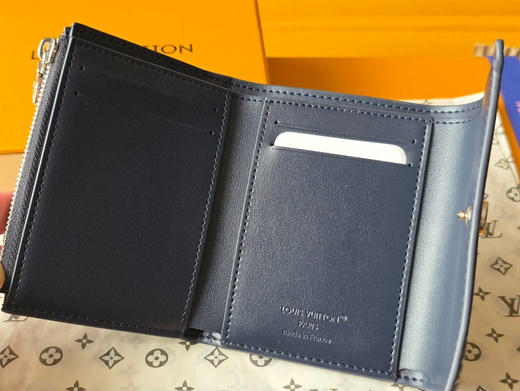 春夏特惠💰400 原单LV 钱包 芯片版 M29130 蓝色 商品图5