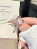 卡蒂罗KADER  闪耀银河情侣对戒 925银莫比乌斯甜蜜浪漫大颗闪锆简约小众素圈可调节一对 轻奢设计精致感 商品缩略图6