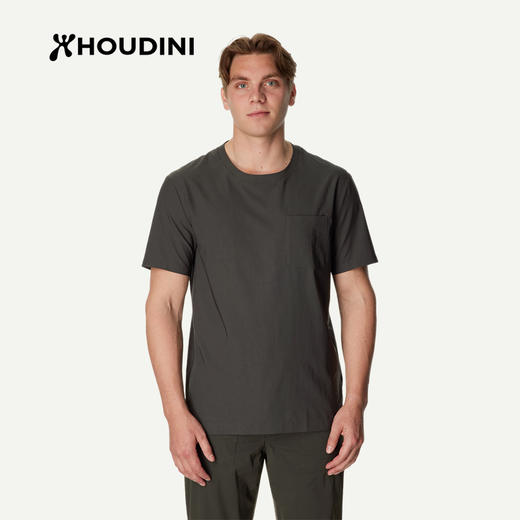 HOUDINI胡丁尼 Cover Tee 守护II代 男户外26夏季防晒圆领清爽短袖T恤840098 商品图9