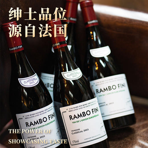 疯抢中！！【前200名买6瓶纸箱送电动开瓶器】【法国RAMBOFINI·伊曼康蒂干红葡萄酒（珍藏级）】17%vol 750ml*2瓶/法式轻奢精雕原木箱装 商品图4