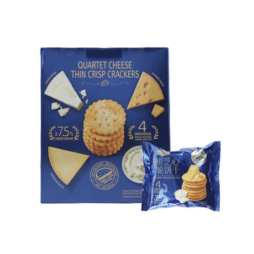 聚便利 X 山姆 Tafe 四重芝士薄脆饼干 尝鲜 ≈55g/包 商品图6