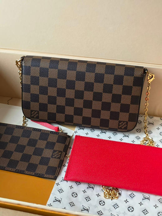 春夏特惠💰560 原单LV N63032啡格 三合一 女士包包 商品图4