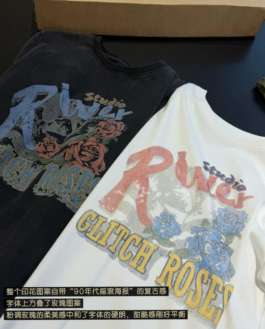 韩国设计师款Raive复古T恤06041 商品图6