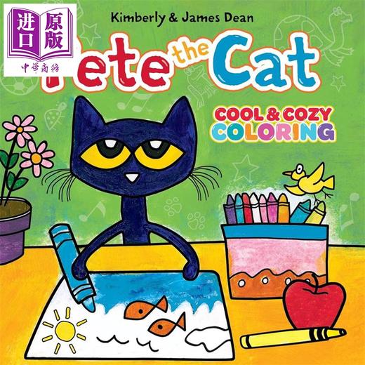 预售 【中商原版】皮特猫  酷炫舒适涂色  Pete the Cat  Cool and Cozy Coloring  英文原版  James Dean 商品图0