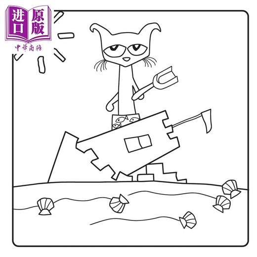 预售 【中商原版】皮特猫  酷炫舒适涂色  Pete the Cat  Cool and Cozy Coloring  英文原版  James Dean 商品图1