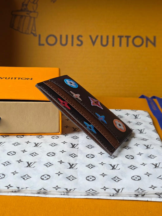 春夏特惠💰310 原单LV M28284 卡包 甜甜圈系列 咖色 DOUBLE 卡夹 商品图3