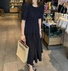 「聆风私语」黑底繁星文艺复古裙 | 衣柜里永远缺一件的「神仙小黑裙」，摩登褶皱肌理，律动如诗的浪漫 商品缩略图7