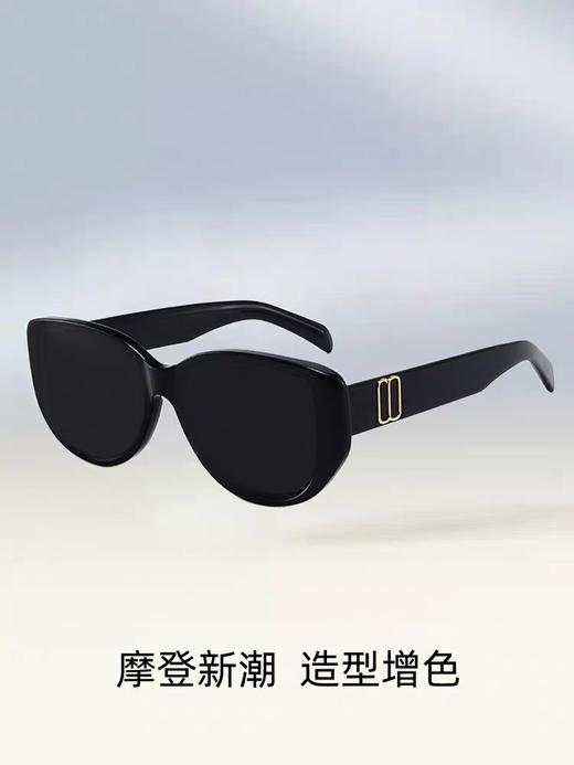 买一送一！再送收纳包！【复古猫眼大框墨镜】普通款/偏光款可选 商品图5