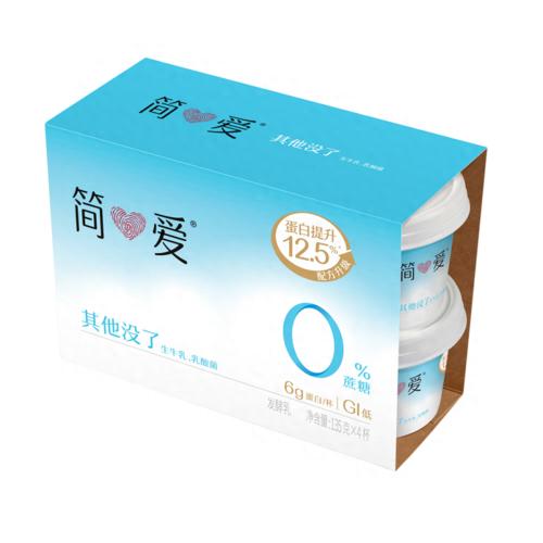简爱135g*4零添加蔗糖裸酸奶 商品图4