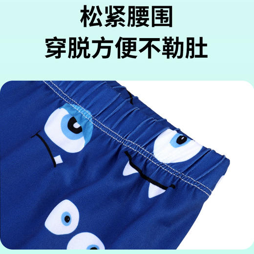 儿童卡通速干游泳裤男童弹力数码印花泳衣夏季温泉平角游泳短裤男 商品图3