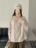 梅茵凯琳·重工钉珠亚麻衬衫 |穿出属于自己的“老钱风”：低调内敛，却处处是细节 商品缩略图1
