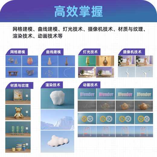 中文版Blender 5三维设计入门教程  全彩附赠在线教学视频课程课件案例学习文件 商品图2